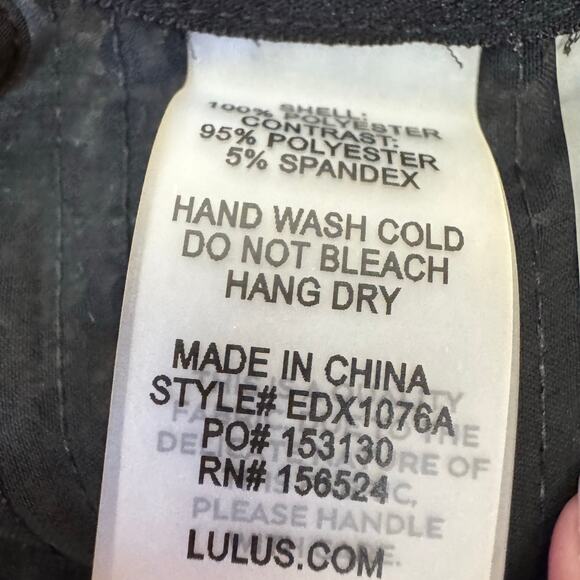 Lulus Black Sequin Tie Shoulder Sheer Top NWT Women's Medium NYE Party Holiday - Picture 7 of 11